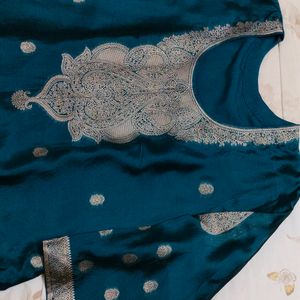 Peacock Green Kurta Set