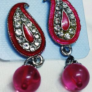 Pink Traditional Earings