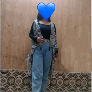 Best Printed Flowy Long Shrug