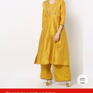 Yellow Gold Frock Set