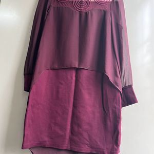 Formal Dress With Attached Cape