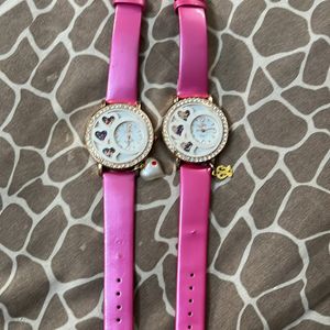 Girl Pink Watch By Quartz