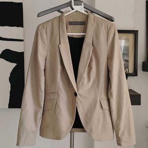 Zara Basic Elbow Patch Blazer