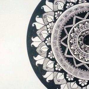 Mandala Painting For Wall (A5 Size) & Hair Claw