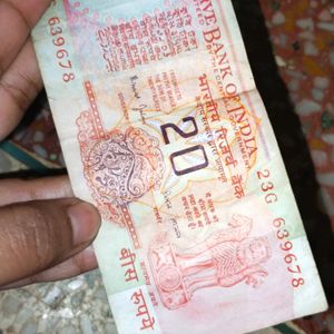 ❤️Rare Indian 20 Rupee's Note