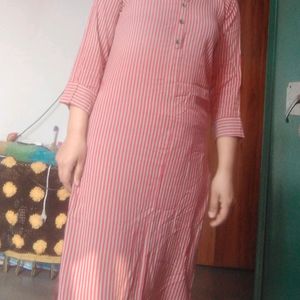 Striped Long Kurthi