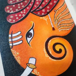 Lord Ganesha Acrylic Painting