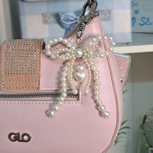 Lovely Pearl Beaded Bag Charm