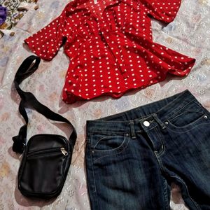 Red Polka Dot T-shirt