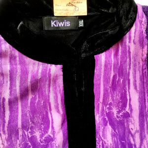 Brand new Woolen Kurthi front extra Net Fabric
