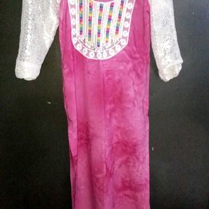 Pink Kurti Set