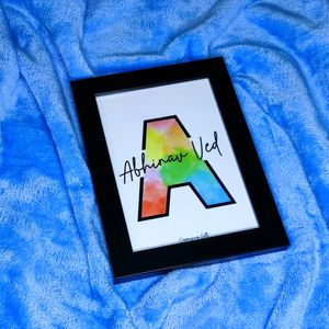 Alphabet Name Digital Art Frame (5x7in)