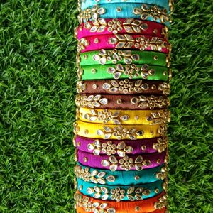 Pick Any 2 Pairs silk Thread Bangles