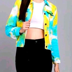 Baesd Tie&Dye Denim Jacket💛💙✨