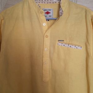 Boys SHIRT 🙃 14 To 16yrs 💝yellow Casual Sh