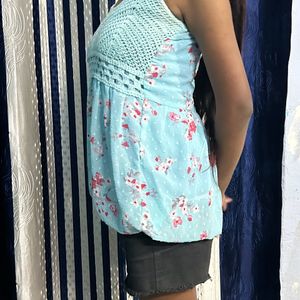 Cute Sky Blue Top