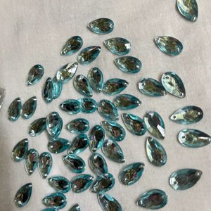 Aqua Blue Rhinestones 220 Pcs