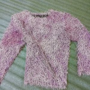 Korean Style Purple Sweater Top