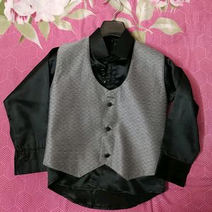 Blazer + Waistcoat + Shirt + Pant Set