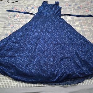 Partywear Blue Gown