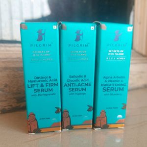 Pilgrim Set Of 3 Face Serums