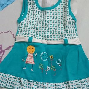 Combo of New Dresses for Girls 3 -6 Months