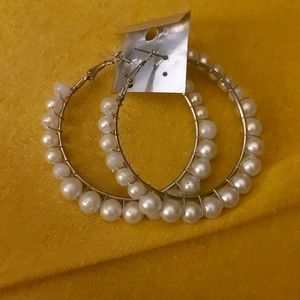 Glam Up Your Look With Pearl Hoops