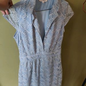 Sky Blue Net Dress