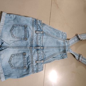 Denim Dungaree For 3-4 Year Old