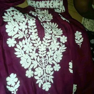 Embroidery Kurta With Plazo