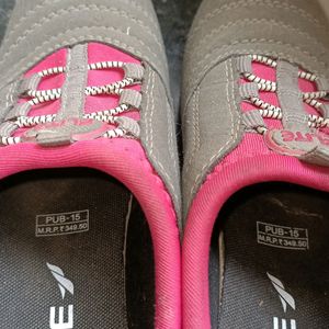 Flite Shoes - Grey And Pink Colour