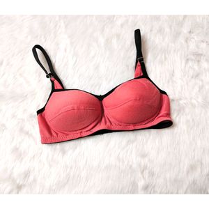 High Quality Heavily Padded Red and Black Bra