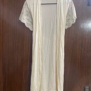 Soft Lace Sleeve Robe