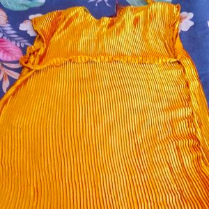 Yellow Golden Kaftan Set