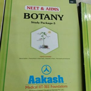 Botany Akash Material (Pack Of 3 Books)