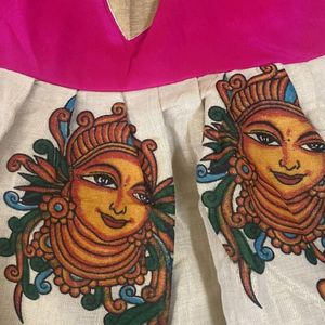 Beautiful Onam Spcl Frock For Kids