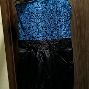 Blue Cheetah Print dress