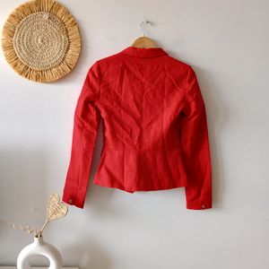 Mango Suit Formal Red Blazer