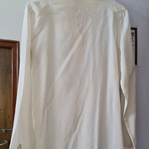 Mario Pucci Cecconi off white silk shirt