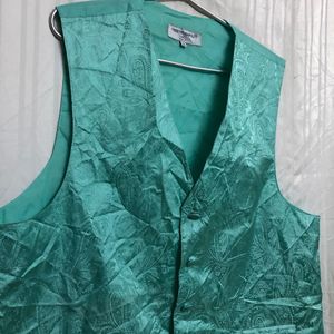 Vesuvio Napoli Cyan Formal Vest