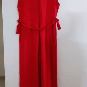 Korean Red Jumpsuit