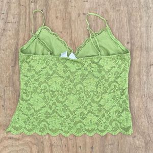 Y2K Green Cami Top