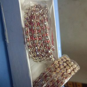2-4 Size Red Colour Mathi Bangles