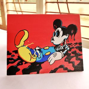 street art on canvas ( Mickey Mouse)