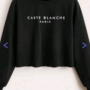 Black sweatshirt branded