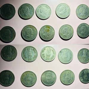 50 Paise Indira Gandhi 20 Pieces