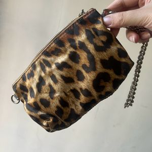 Guess Animal Print Wristlet Bag