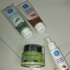 Combo Of 3-Night Gel, Face wash And Serum