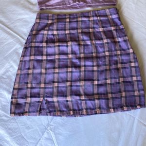 Lavender Strip Skirt