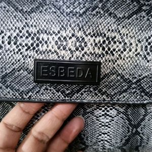 Esbeda Snake Skin Print Sling Bag